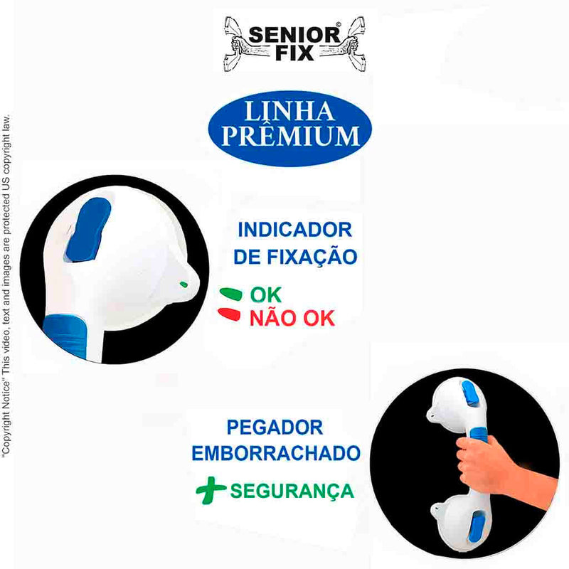 Barra Apoio p/ Banheiro Premiada SeniorFix Basic e Premium