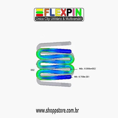 Kit Molas Tripla “W” para Prendedor de Roupas FlexPin® nº1