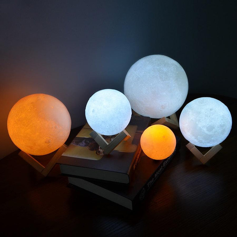 Lâmpada Luz da Lua de Led Luz Noturna Para Decoração Quarto - Shoppstore