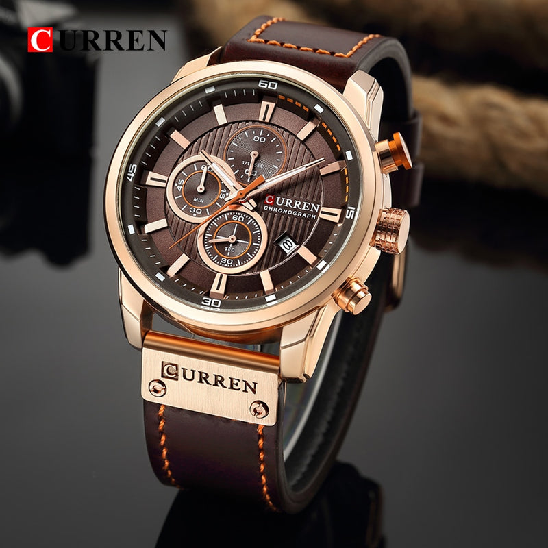 Relógio Masculino Fashion Quartz  Top Brand Luxury - Shoppstore