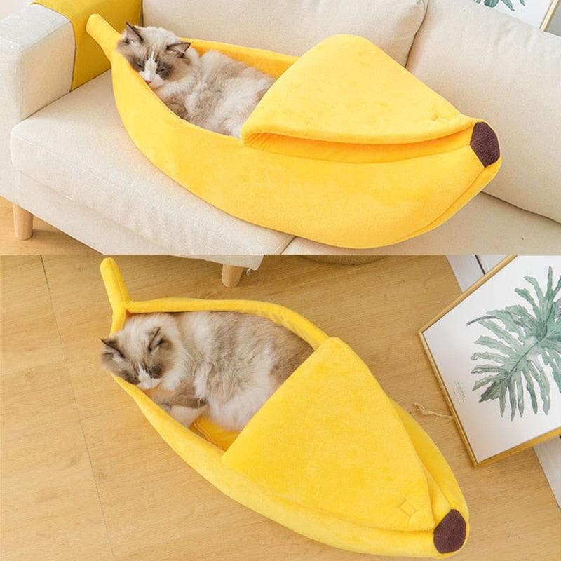 Cama Pets Banana Fofa e Aconchegante Portátil - Shoppstore
