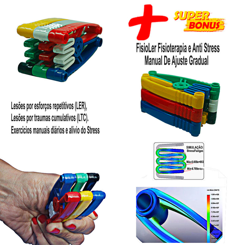 Gator Grip Kit Completo Catraca de Aço DuraFlex + Fisioler - Shoppstore