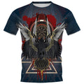 CLOOCL Viking Lovers T-shirts 3D Graphic Viking Eagle Triangle Rune T-shirt Fashion Casual Pullovers Tops Men Clothing S-7XL - Shoppstore