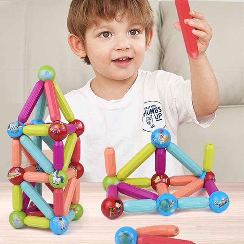 Kits de Brinquedos Educativo Construtor de Blocos Magnéticos - Shoppstore
